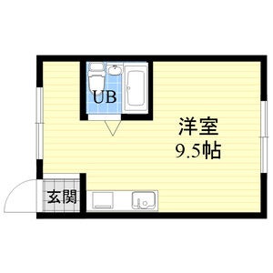 ワンルーム 間取り図