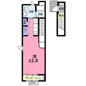 ワンルーム 間取り図