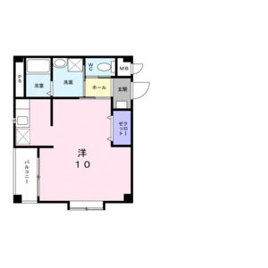 ワンルーム 間取り図
