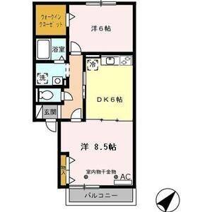 2DK 間取り図