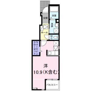 ワンルーム 間取り図