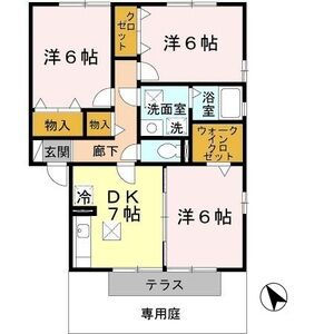 3DK 間取り図