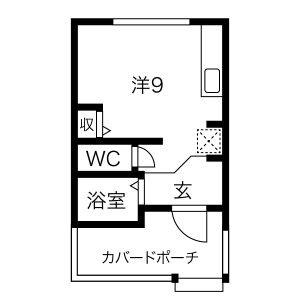 ワンルーム 間取り図