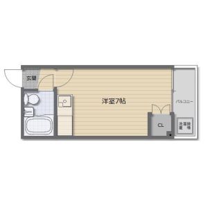 ワンルーム 間取り図