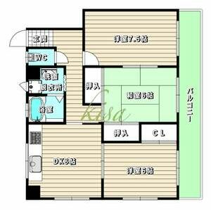 3DK 間取り図