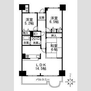 3LDK 間取り図