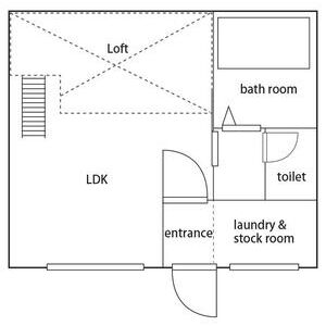 ワンルーム 間取り図