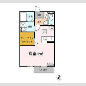 ワンルーム 間取り図