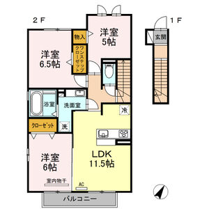 3LDK 間取り図