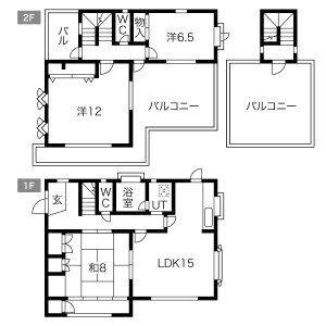3LDK 間取り図