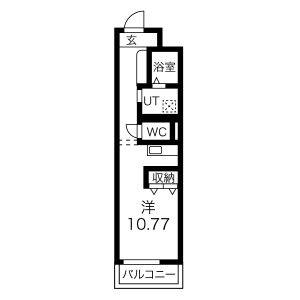 ワンルーム 間取り図