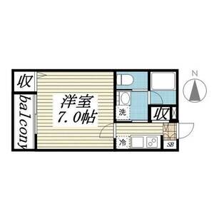 1K 間取り図