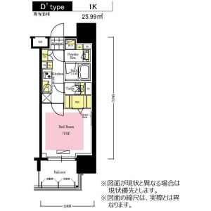 1K 間取り図