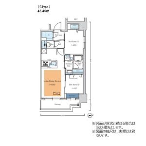 2LDK 間取り図