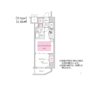 1DK 間取り図