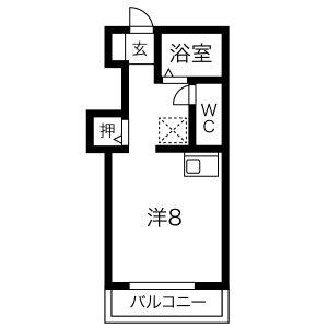 ワンルーム 間取り図