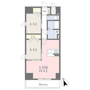 2LDK 間取り図