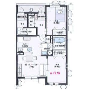 2LDK 間取り図