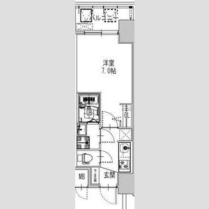 1K 間取り図