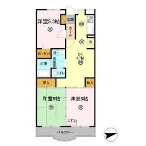 3DK 間取り図