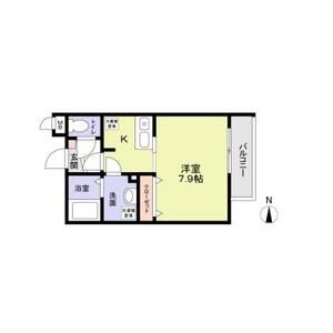 ワンルーム 間取り図