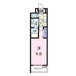 1K 間取り図