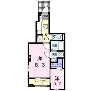 2K 間取り図