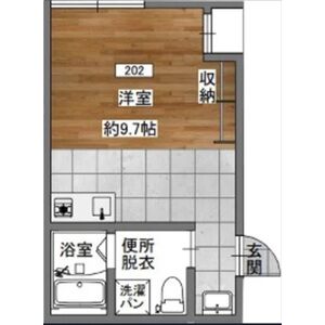 ワンルーム 間取り図