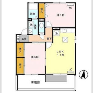 2LDK 間取り図
