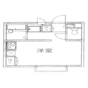 ワンルーム 間取り図
