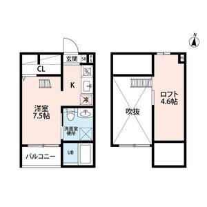 ワンルーム 間取り図