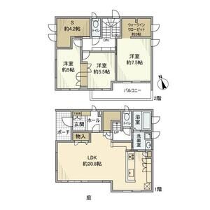 3LDK 間取り図