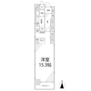 ワンルーム 間取り図