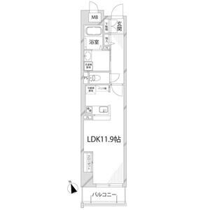 ワンルーム 間取り図