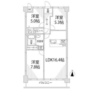 3LDK 間取り図