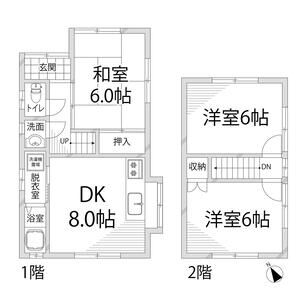 3DK 間取り図