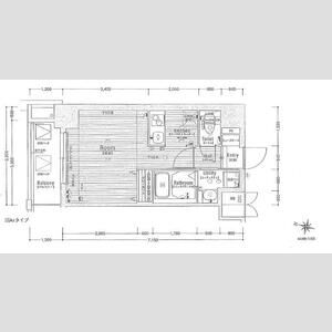 1K 間取り図