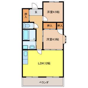 2LDK 間取り図