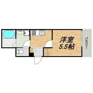 1K 間取り図