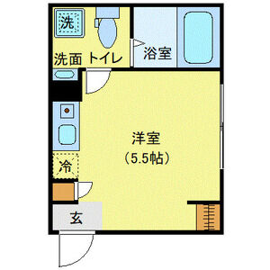 ワンルーム 間取り図