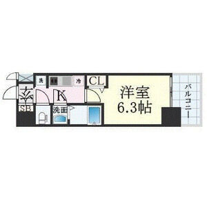 1K 間取り図