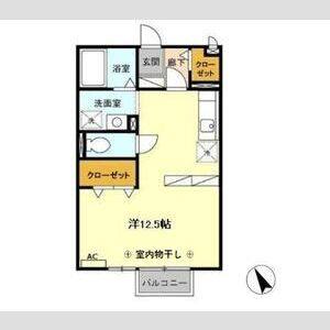 ワンルーム 間取り図