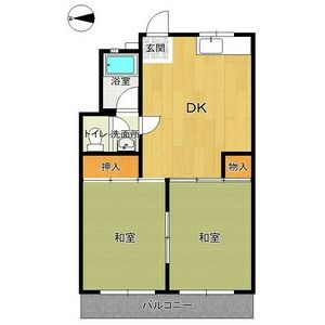 2DK 間取り図
