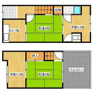 4K 間取り図