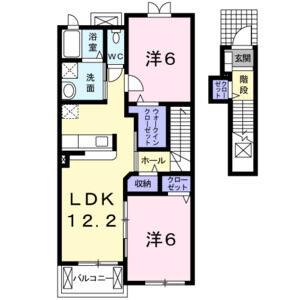 2LDK 間取り図