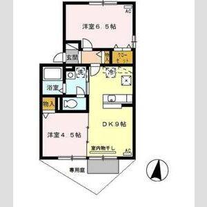 2DK 間取り図
