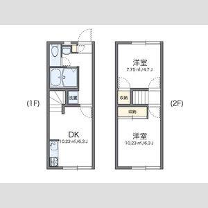2DK 間取り図