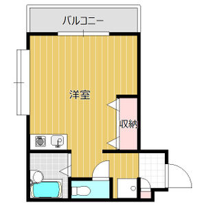 ワンルーム 間取り図
