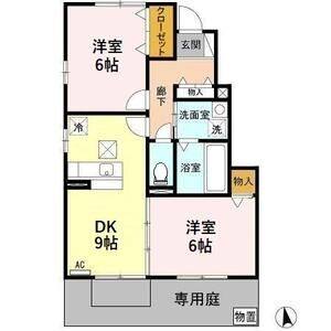 2DK 間取り図