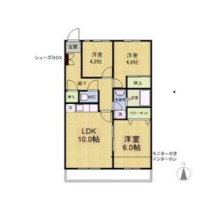 3LDK 間取り図